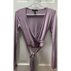 Forever 21 Light Purple Tie Top Women’s Size Small